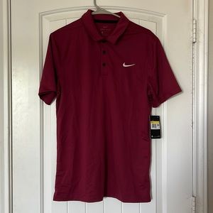 Nike Dry Fit Maroon Polo NWT